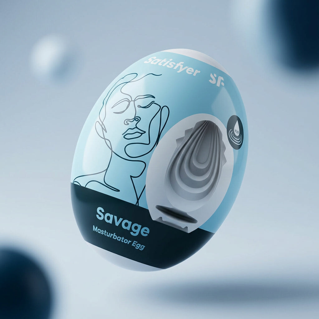 Masturbation Egg Satisfyer Savage Blue Satisfyer