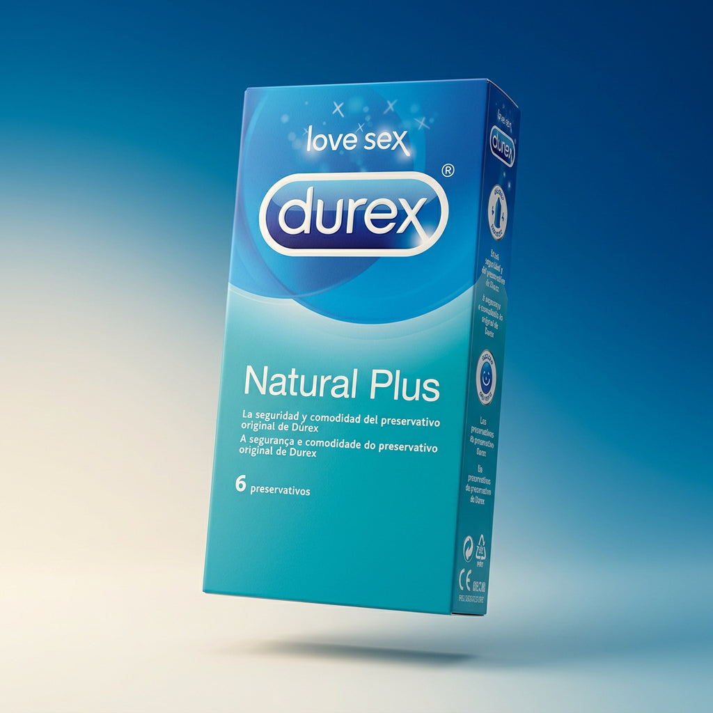 Condoms Durex Natural Plus 6 Pieces Durex