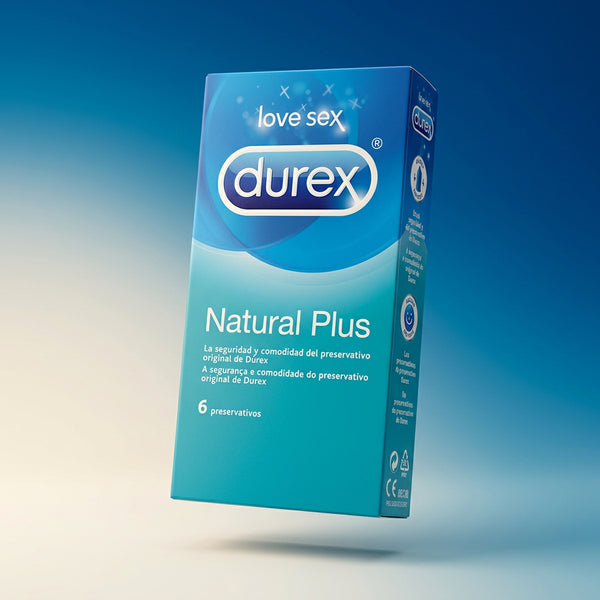 Condoms Durex Natural Plus 6 Pieces Durex