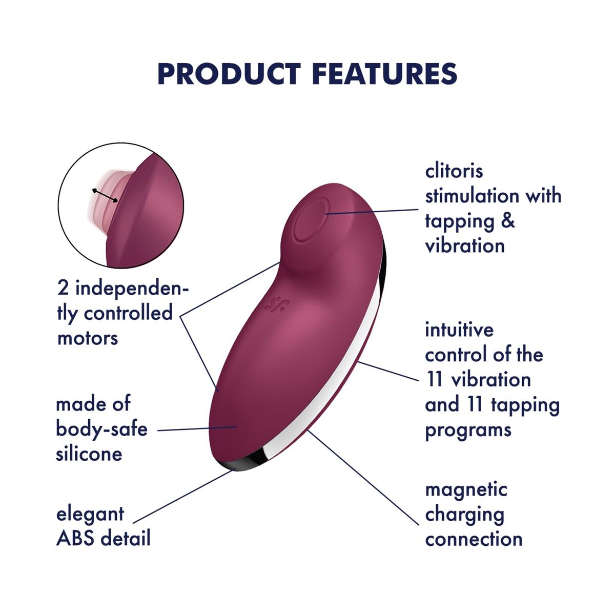Erotic massager Satisfyer Red-10