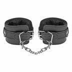 Cuffs S Pleasures Lover's Black Black/Silver-0