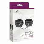 Cuffs S Pleasures Lover's Black Black/Silver-1